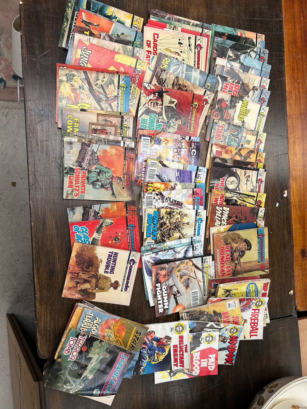 Lot 413: A Collection of British Commando War Stories in Pictures and Other Picture Library Comics