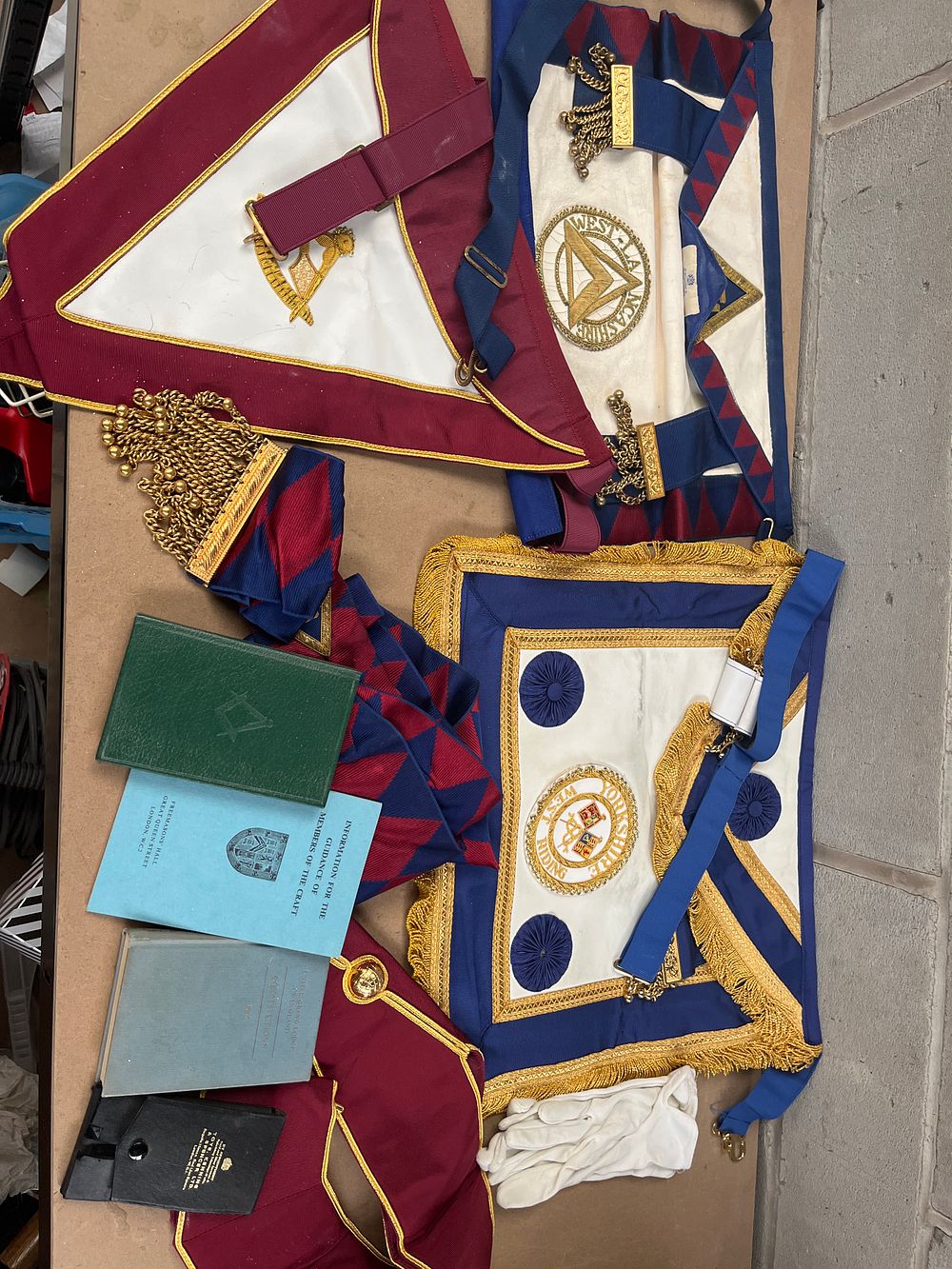 Lot 416: A Collection of 20th Century Masonic Regalia and Ephemera