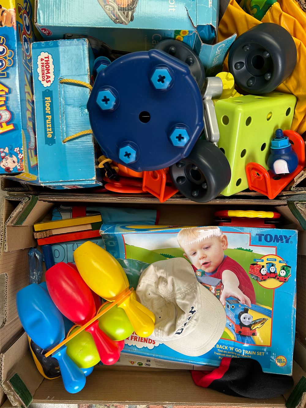 Lot 418: A Collection of Contemporary Children's Plastic Toys in Two Boxes