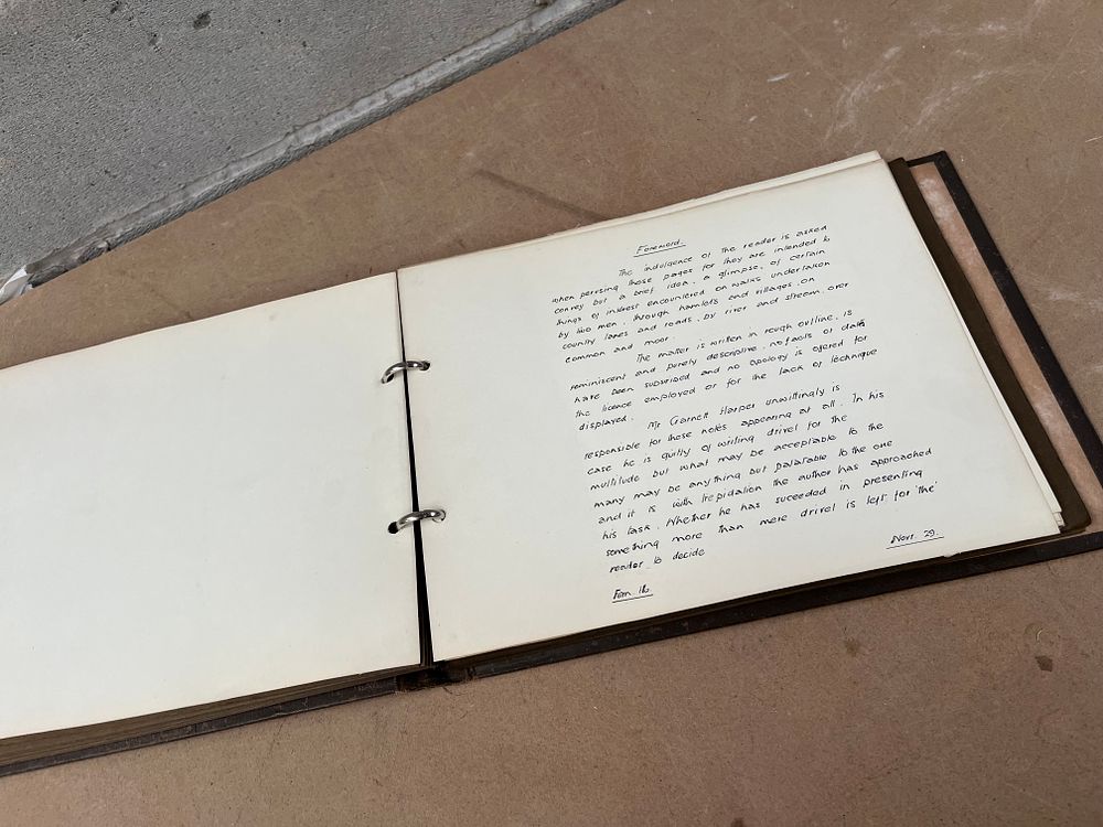 Lot 466: Mid-20th Century Manuscript Journal by C. Rance Harper
