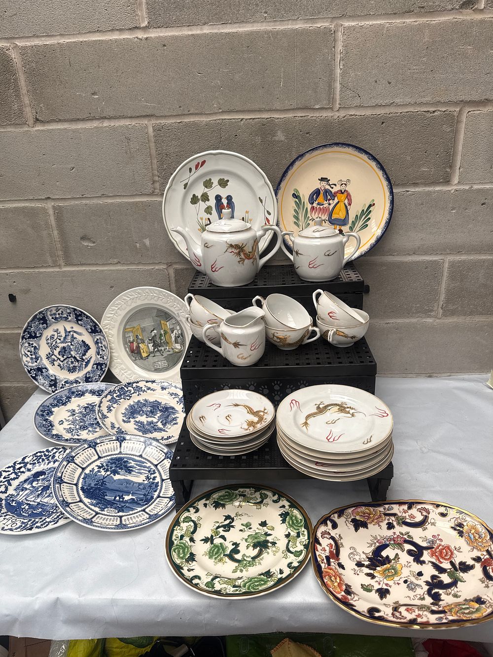 Lot 497: A Collection of Assorted Ceramics, Including Masons Ironstone and Wedgwood