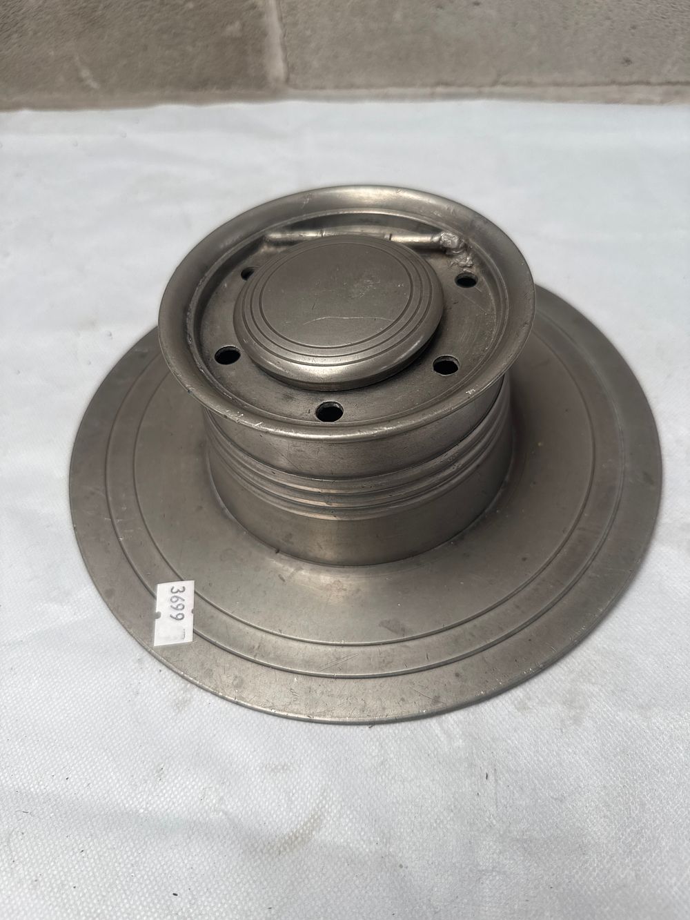 Lot 501: An 18th Century Pewter Ink Well