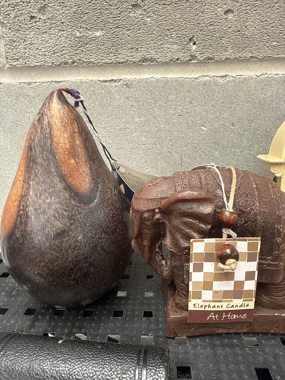 Lot 536: A Collection of Novelty Candles, Vintage Tobacco Memorabilia, and Decorative Items