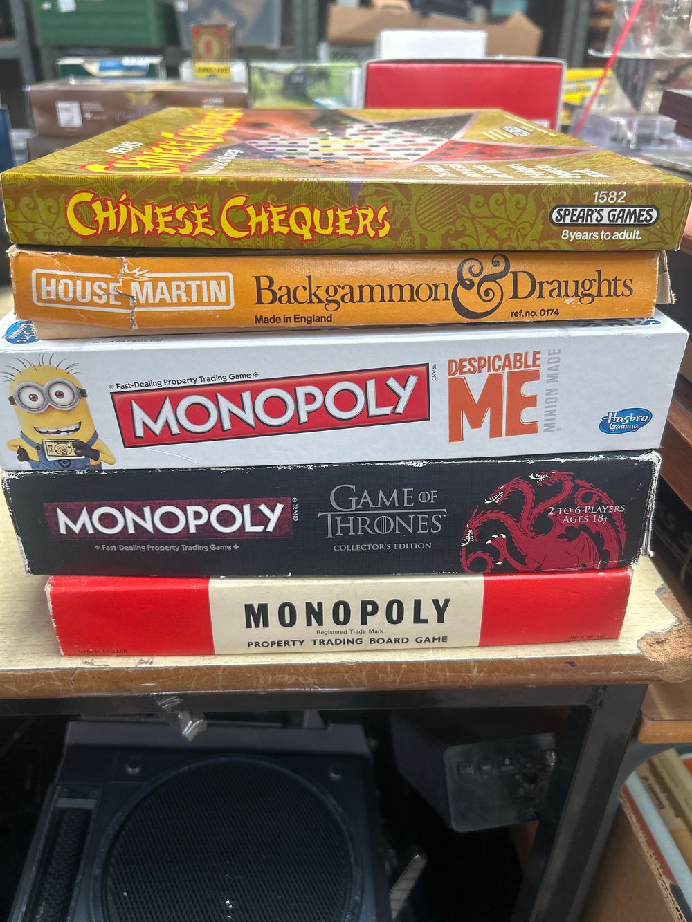Lot 665: A Collection of Five Board Games, including Monopoly Editions