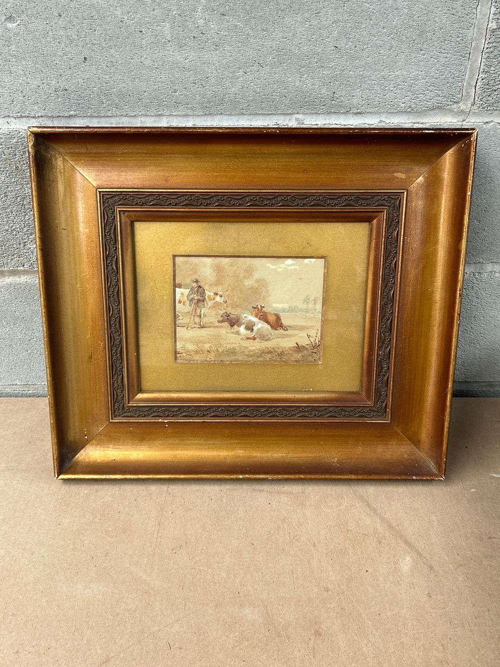 Lot 692: Henry Earp Senior (1831-1914), Late 19th Century Pastoral Scene, 14 x 13”