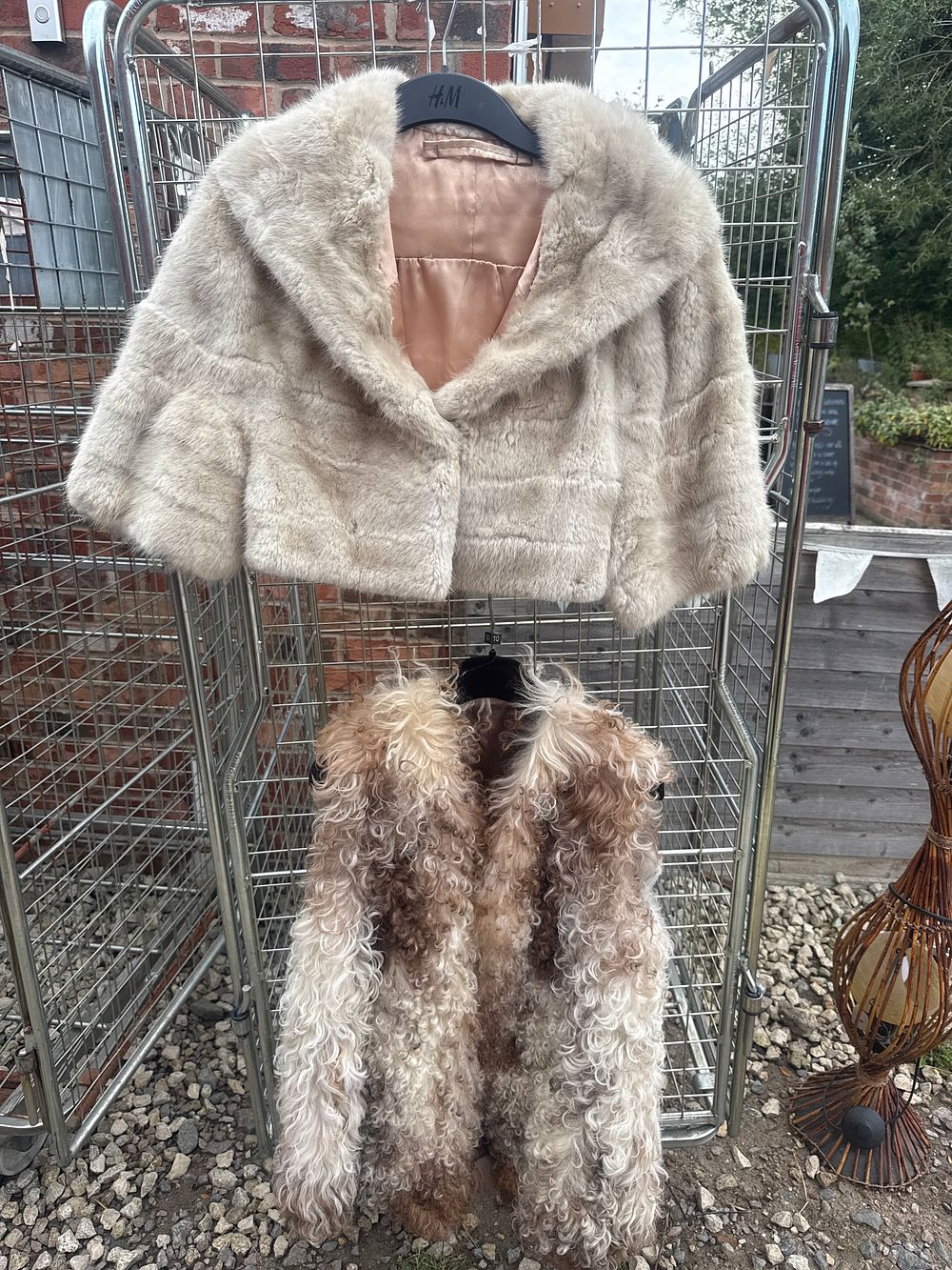 Lot 302: A Pair of Contemporary Faux Fur Garments