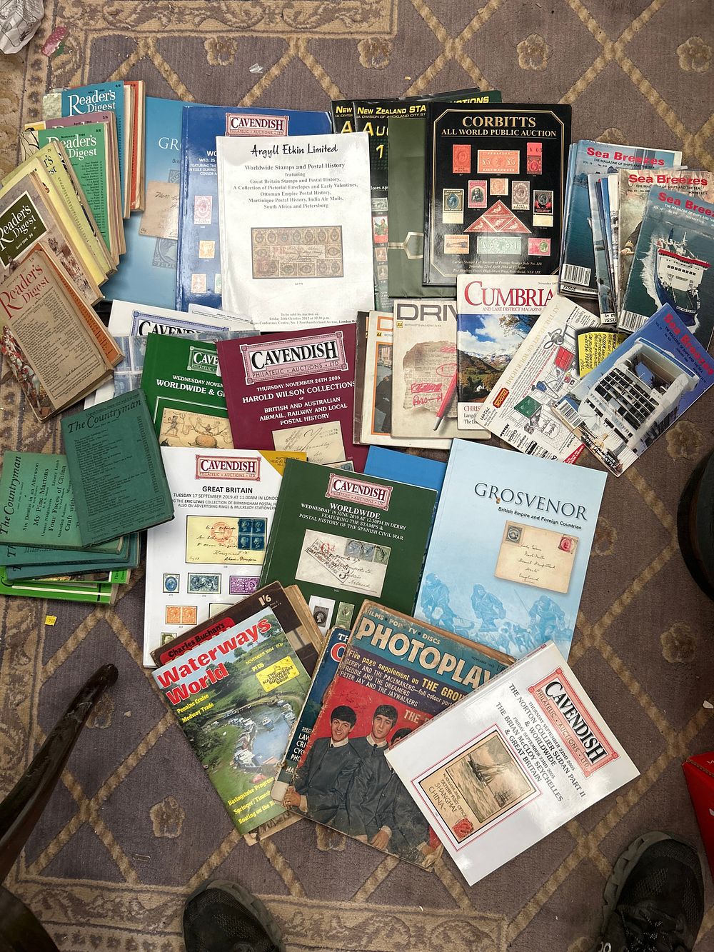 Lot 465: A Collection of Mid-20th to Early 21st Century Philatelic Auction Catalogs and Special Interest Magazines