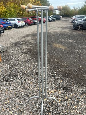 A Modern Freestanding Coat and Hat Rack, IKEA 71" Tall. A modern freestanding coat and hat rack 