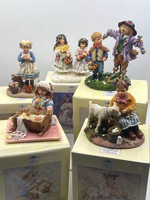 A Group of Five The Leonardo Collection Figurines by Christine Haworth. A group of five 