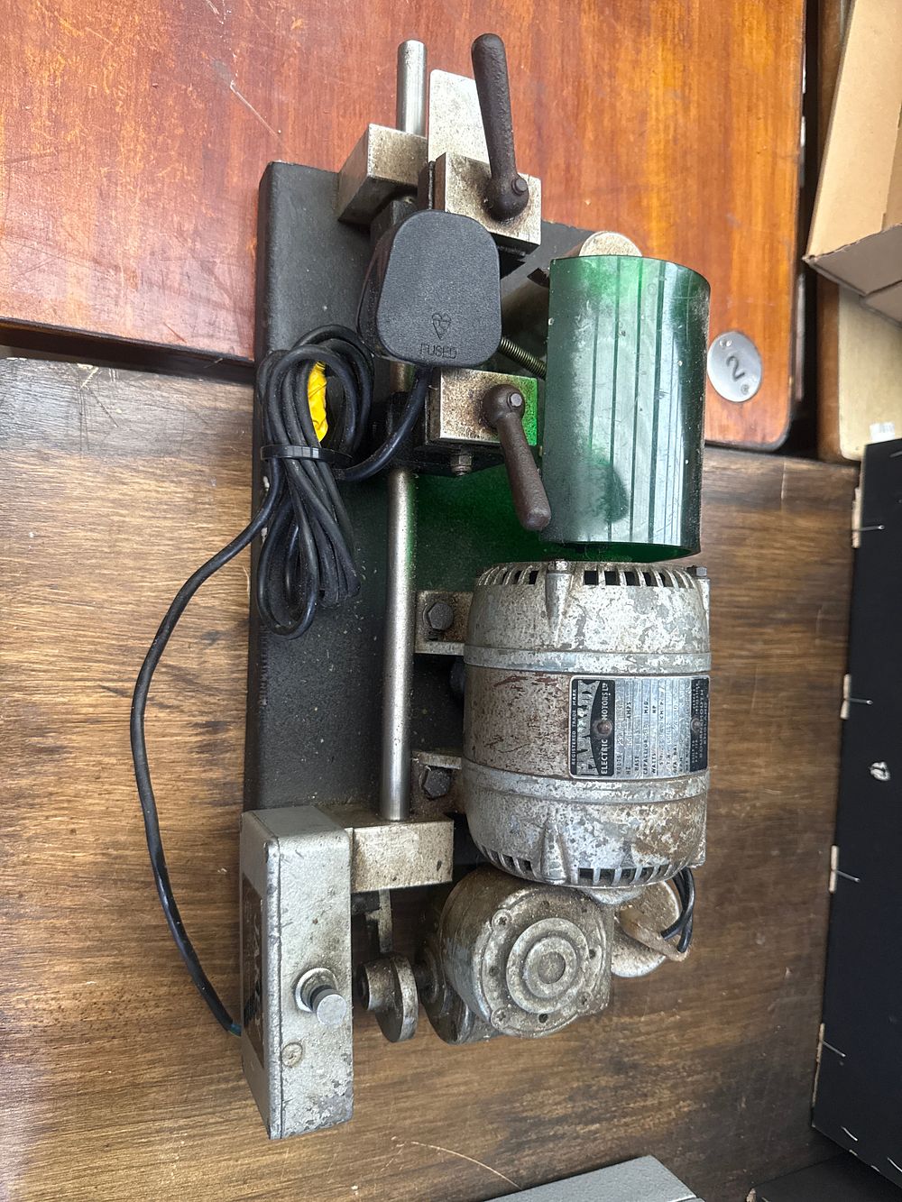 Lot 440: Vintage JAKEY Bench-Mounted Industrial Electrical Machine
