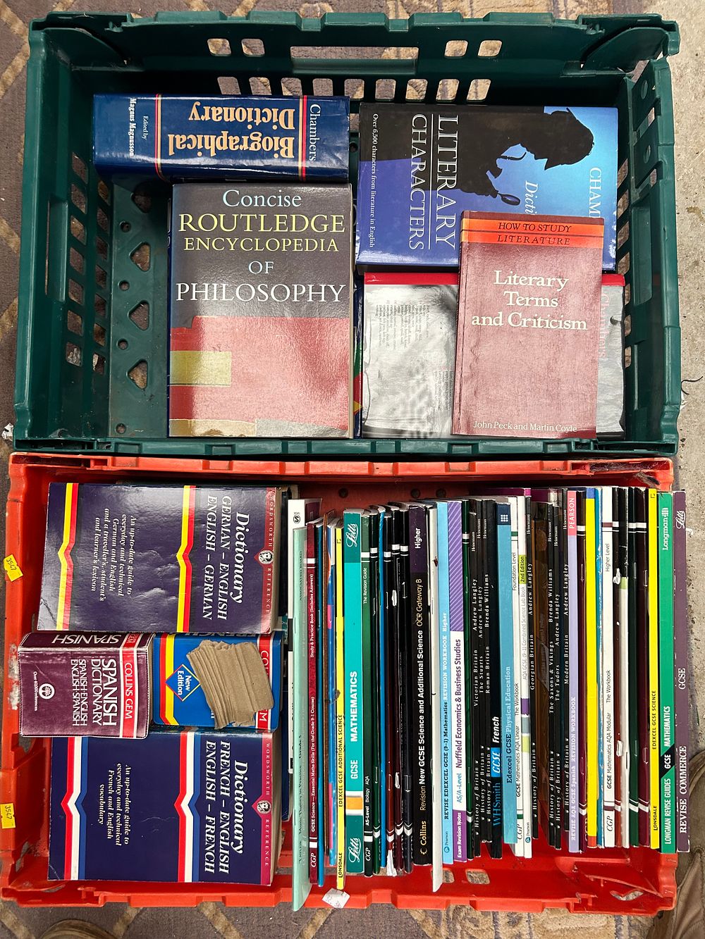 Lot 476: A Collection of Modern Academic and Reference Books in Two Plastic Crates