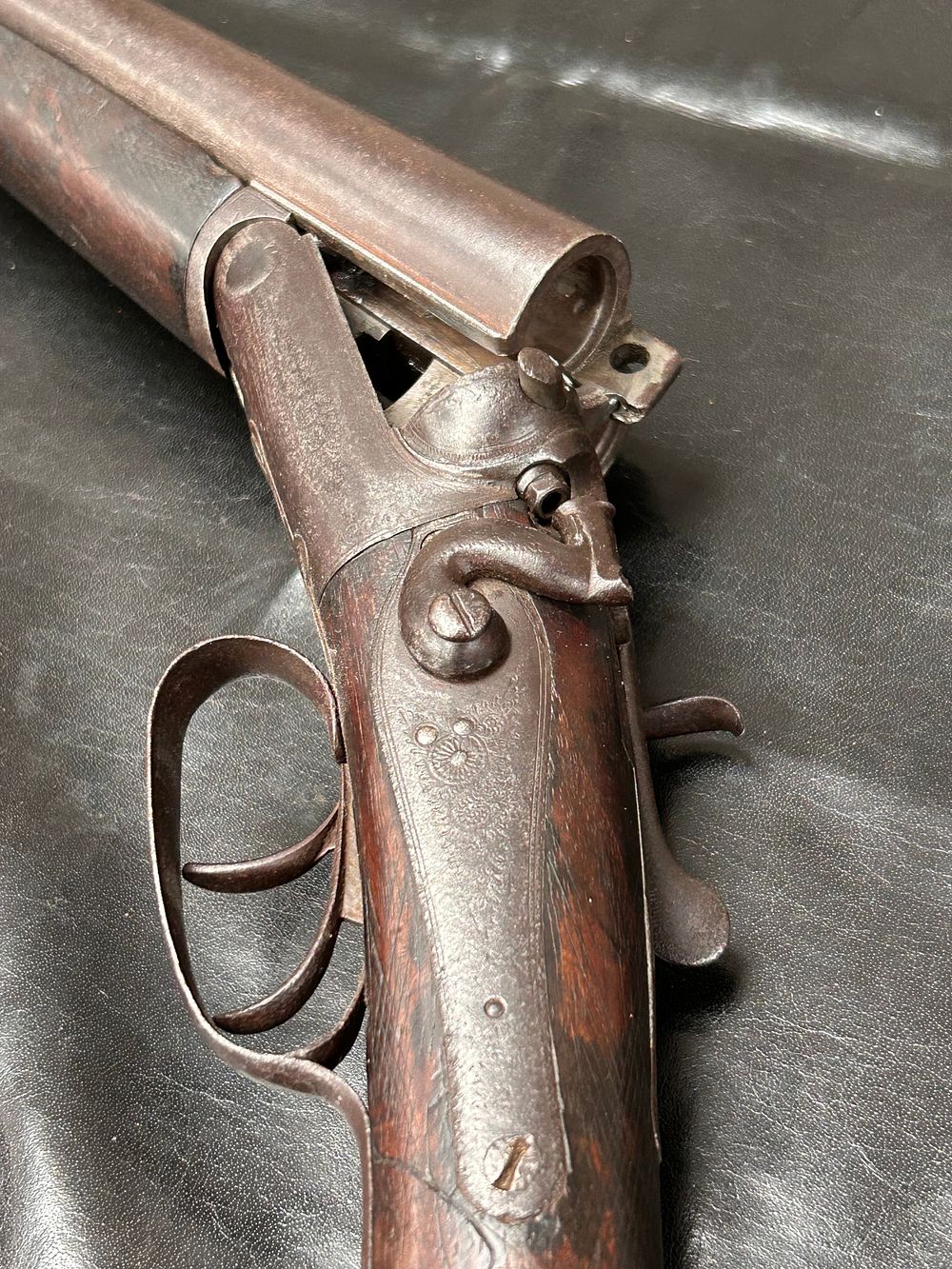 Lot 486: Deactivated English 12 Bore Double Barrel Side-by-Side Shotgun