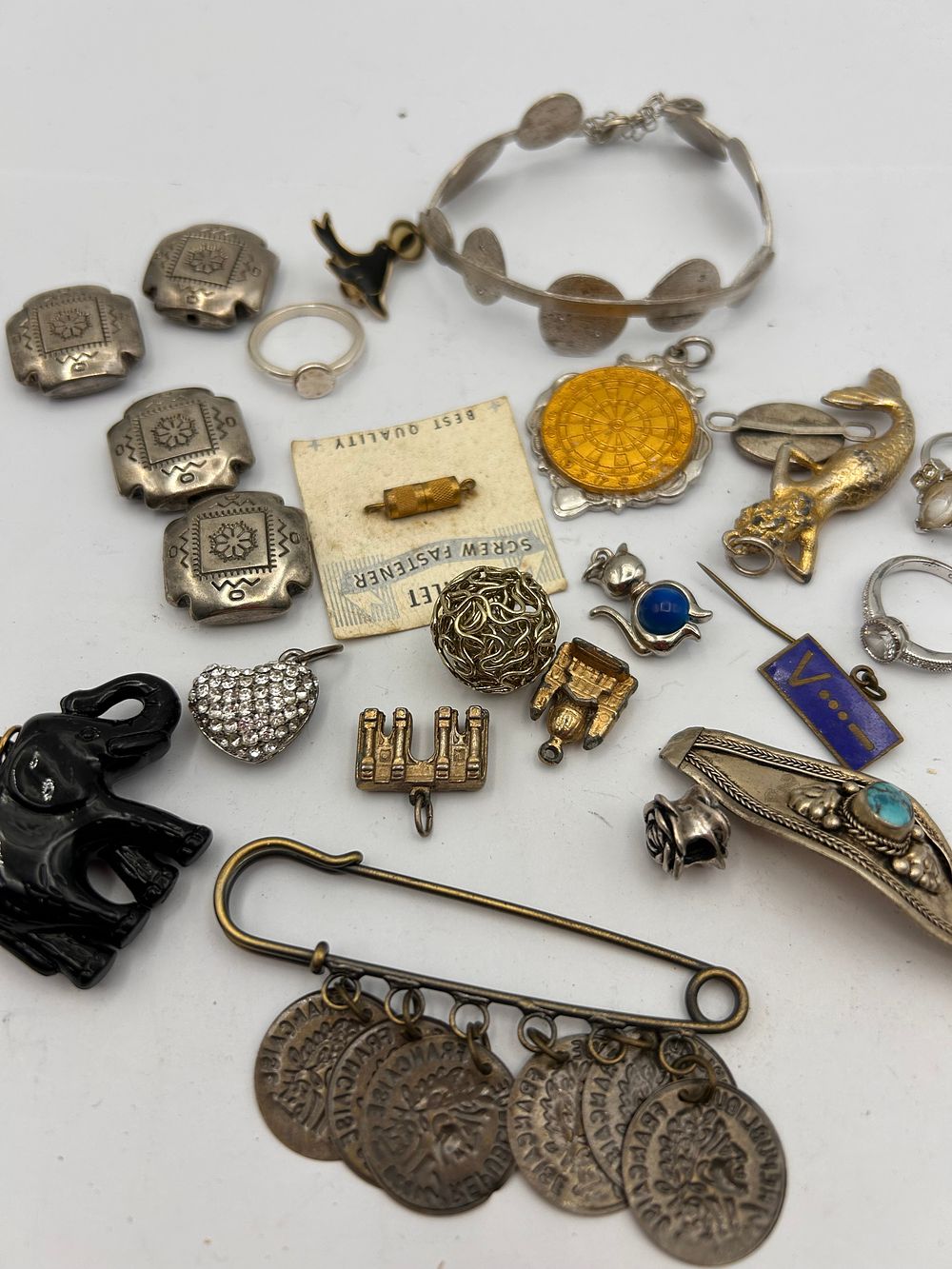Lot 488: A Collection of Vintage and Contemporary Jewelry and Accessories, including a Kilt Pin Brooch