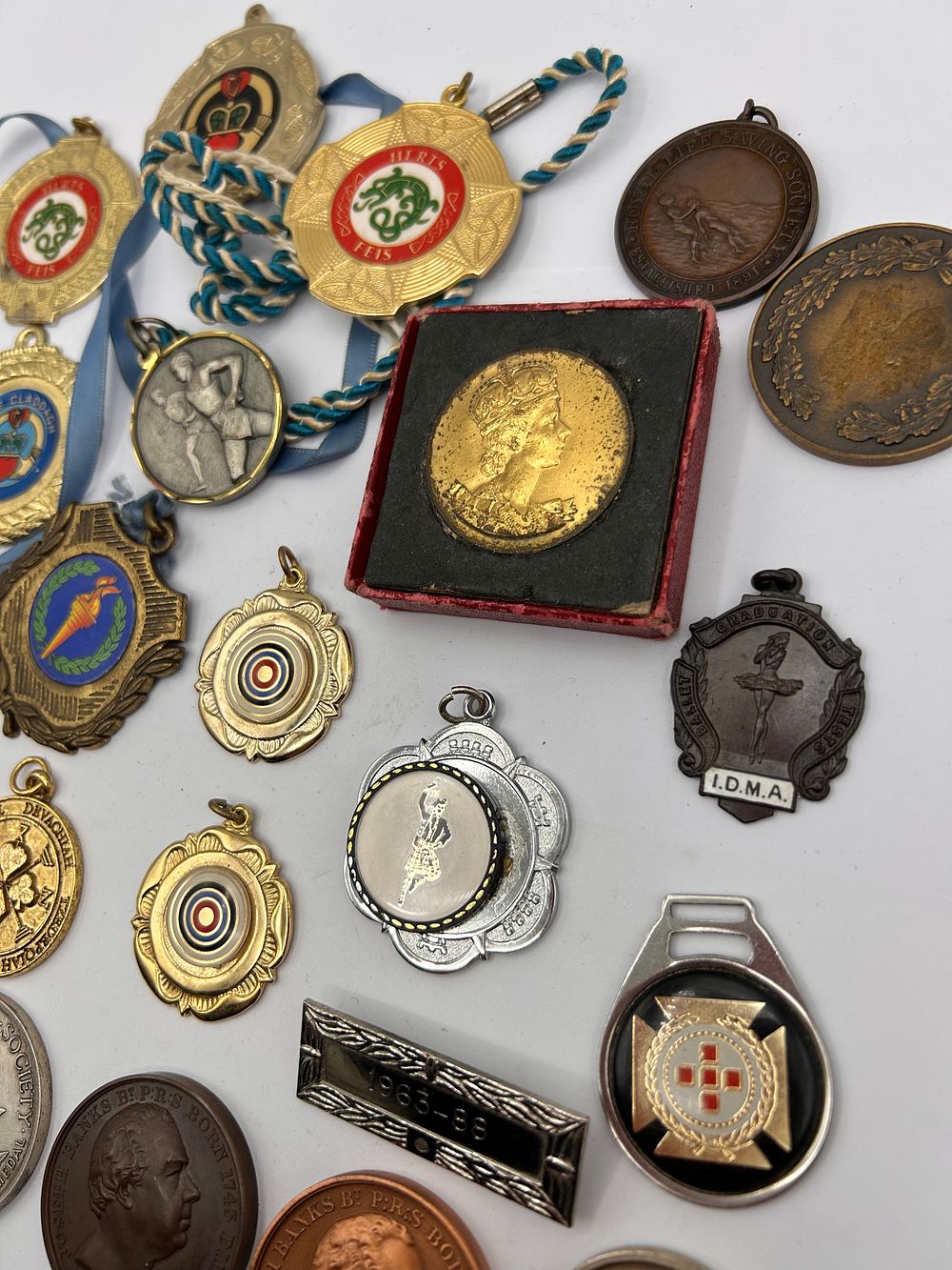 Lot 490: A Collection of Approximately Thirty-Five Miscellaneous Medals, Medallions, Badges, and Tokens