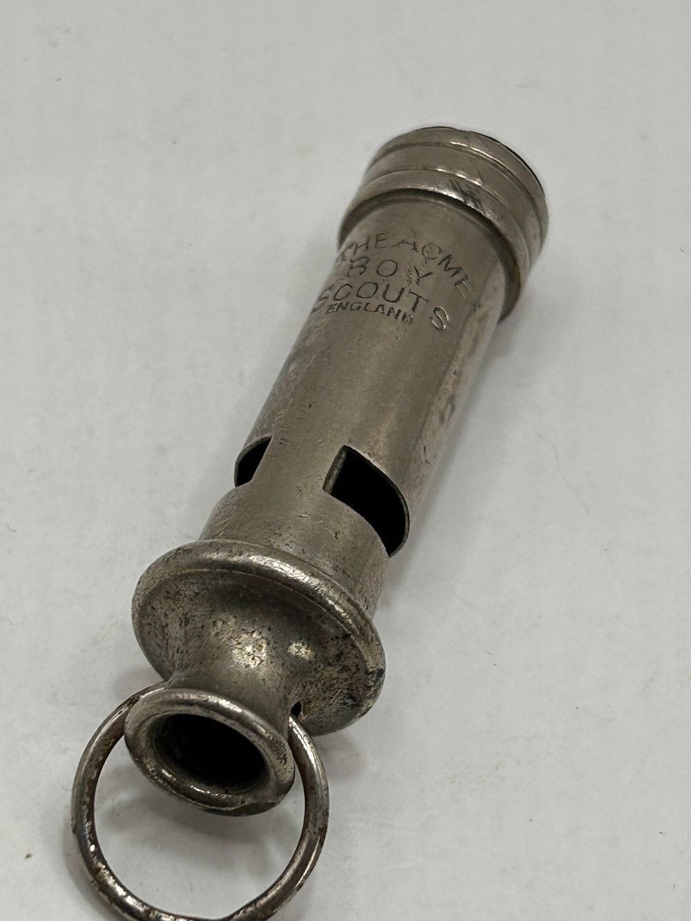 Lot 301: A Vintage Acme Boy Scouts Whistle with Integrated Compass