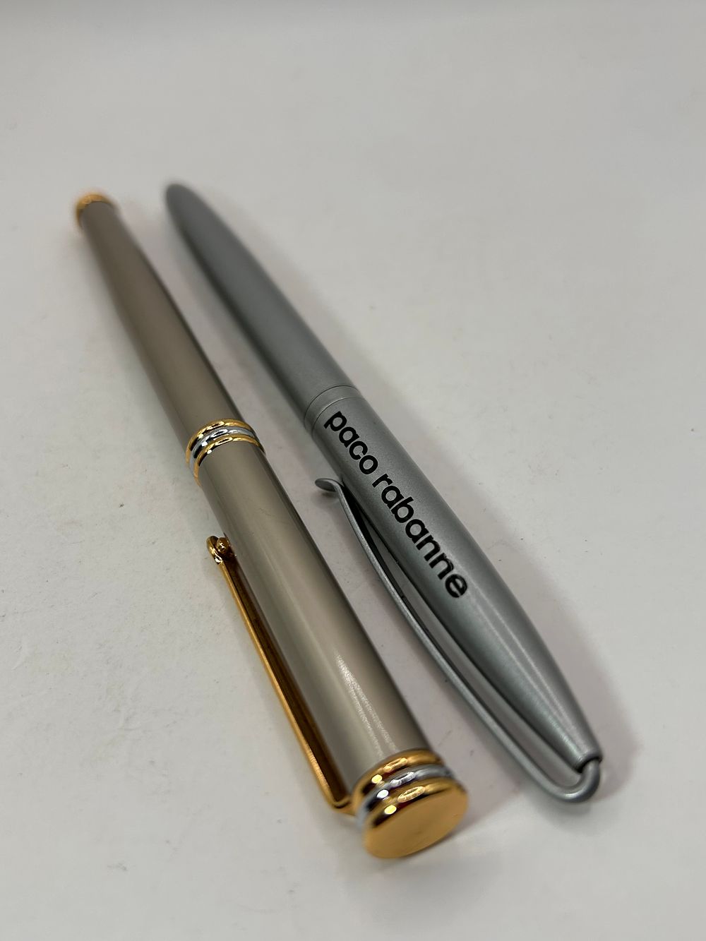 Lot 340: A Pair of Paco Rabanne and Matched Contemporary Fountain Pens