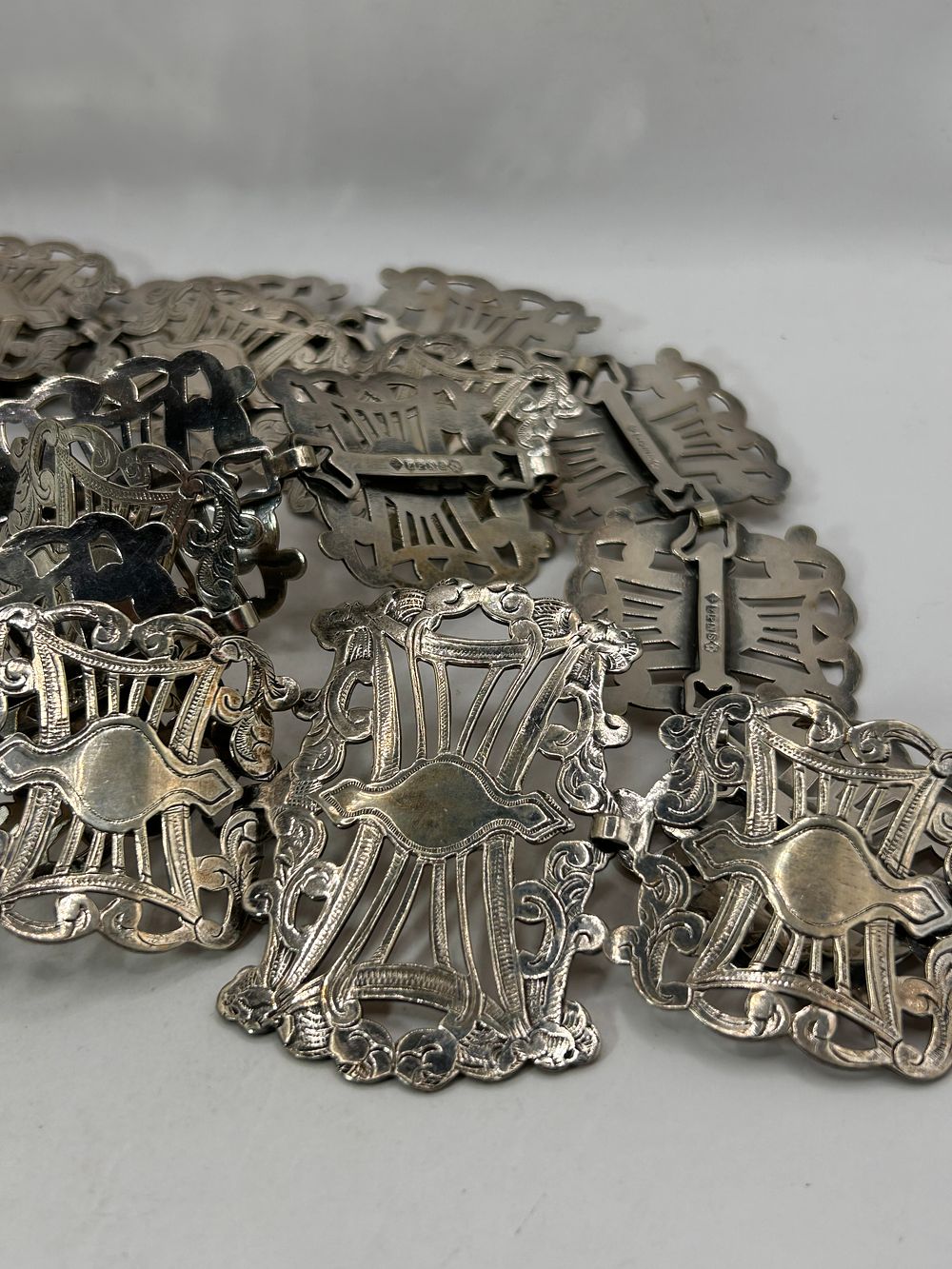 Lot 354: An  Art Nouveau EPNS Waist Belt