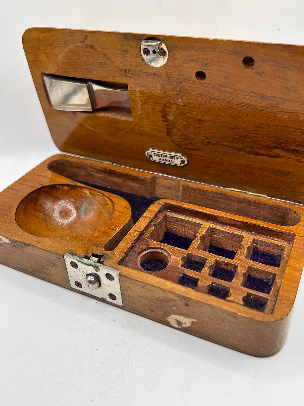 Lot 366: Gebr. Ott Hanau Cased Pocket Diamond Balance Scale Box
