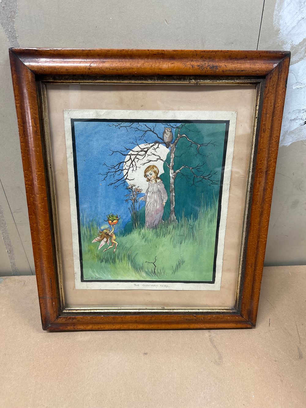 Lot 301: Lucy M. Gonin Signed Illustration, The Glow-Worm Fairy