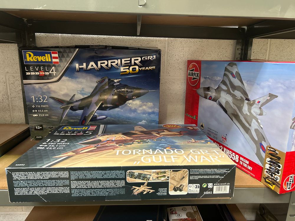 Lot 309: A Trio of Revell and Airfix Military Aircraft Model Kits