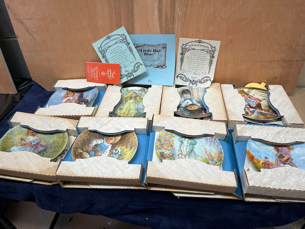 Lot 313: A Collection of Reco International Mother Goose Series Porcelain Collector Plates by John McClelland