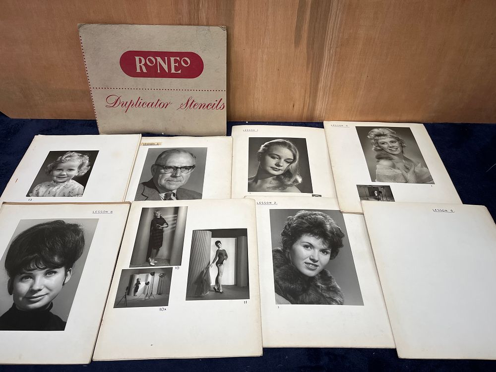 Lot 321: A Collection of Roneo Duplicator Stencils Instructional Photography Booklets