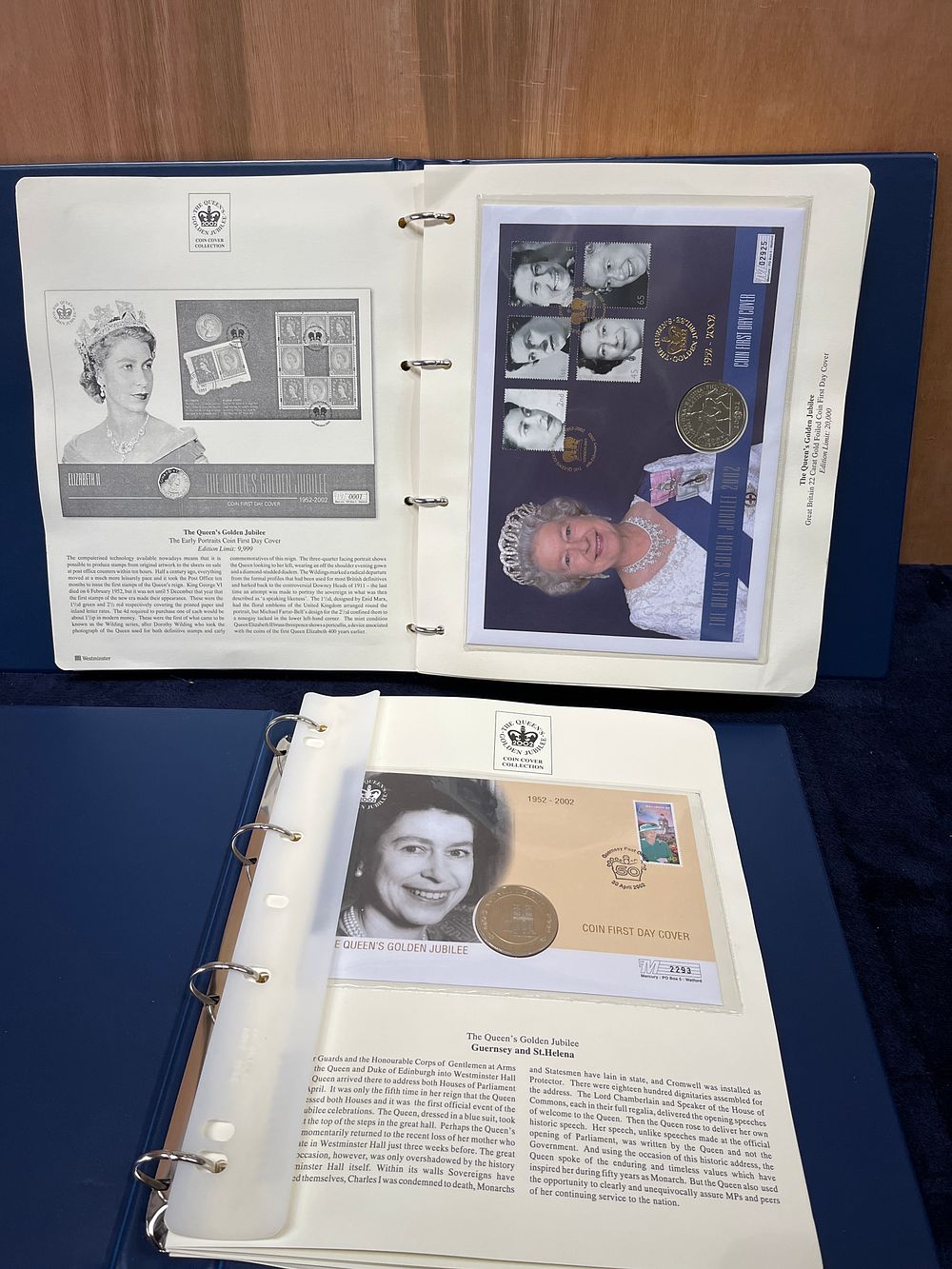 Lot 334: A Collection of The Queen's Golden Jubilee Coin Covers by Westminster