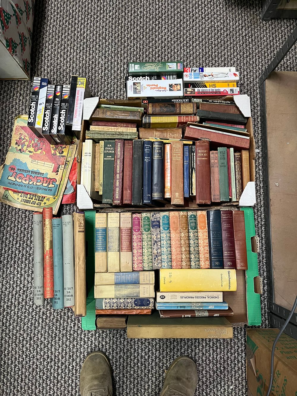 Lot 340: An Assortment of 20th-Century Literature, VHS Tapes, and Ephemera