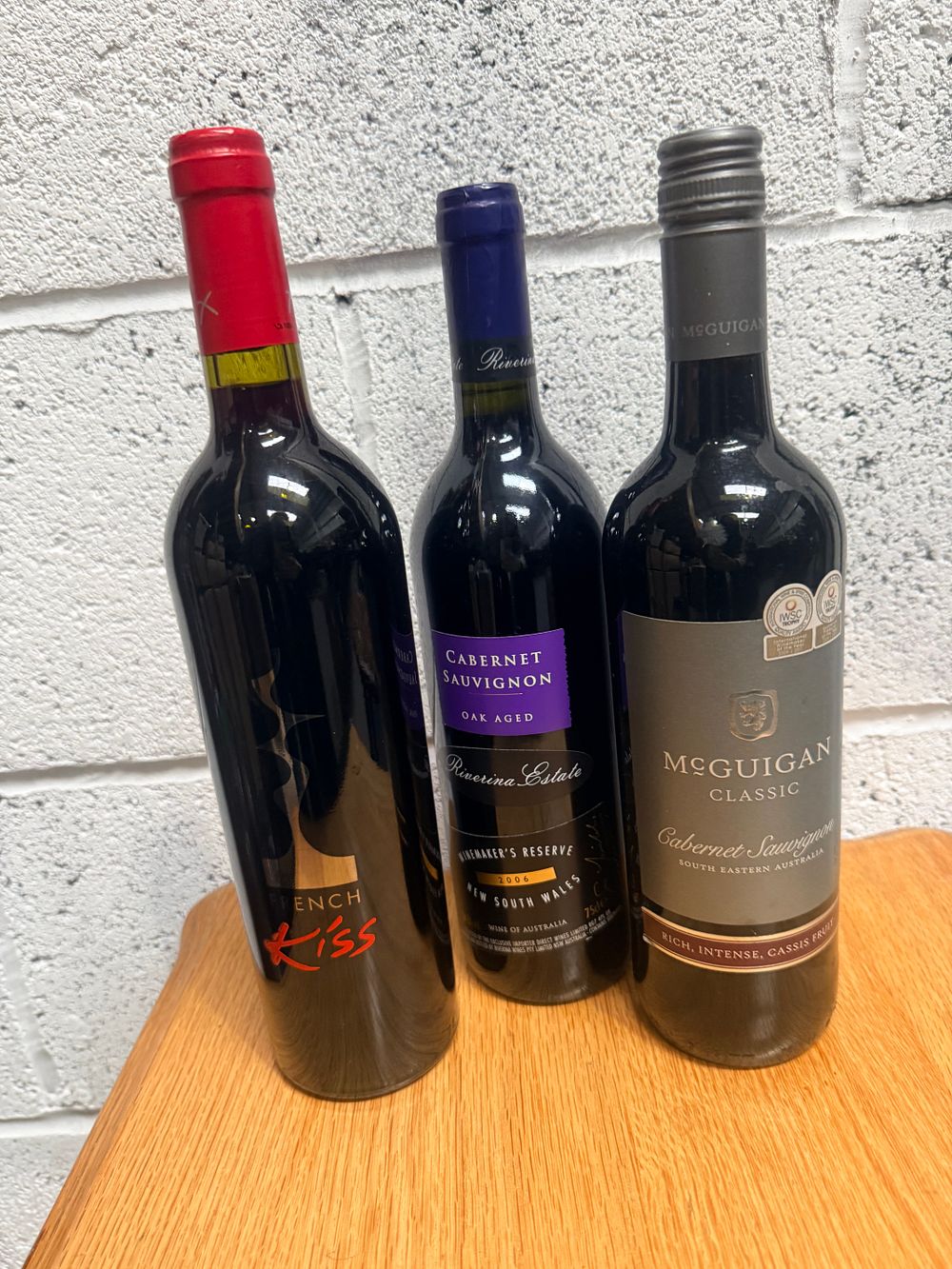 Lot 345: A Trio of Australian Red Wine including McGuigan and Riverina Estate