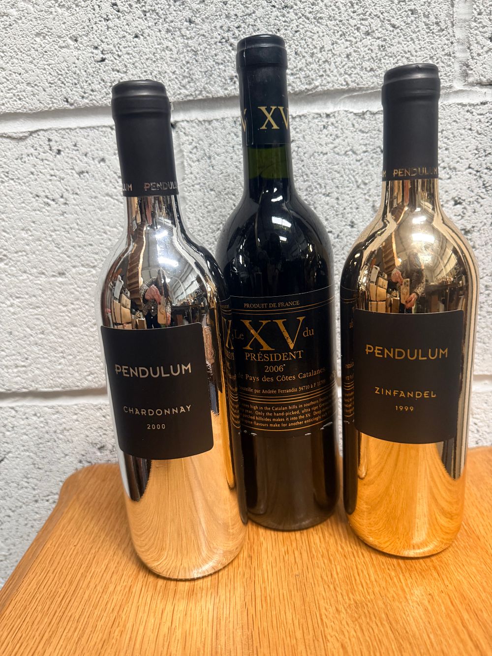 Lot 346: Three Bottles of Assorted Wine Including Pendulum Zinfandel and Chardonnay