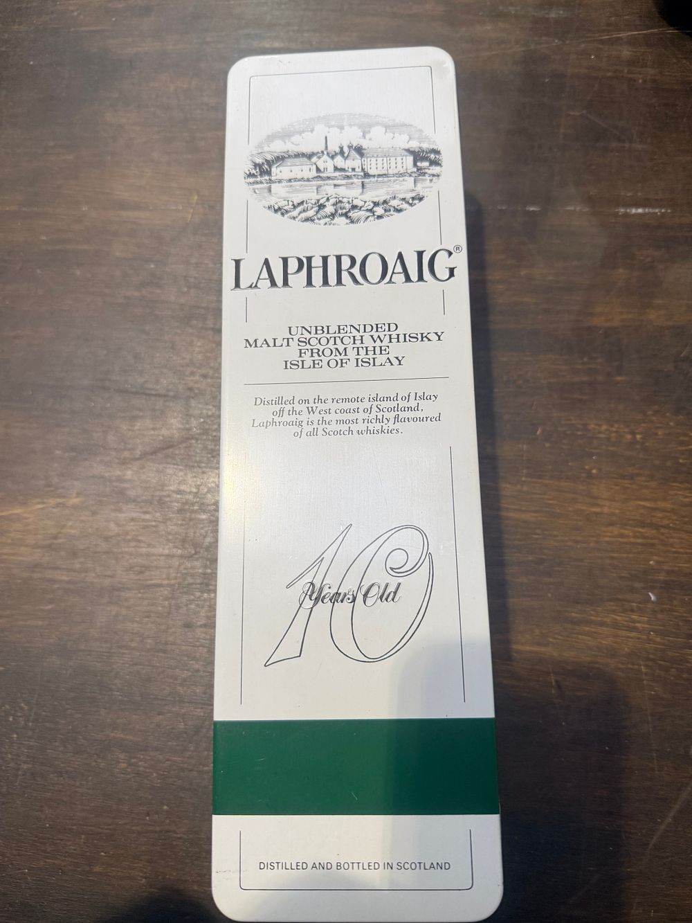 Lot 351: Laphroaig 10 Year Old Single Islay Malt Scotch Whisky in Presentation Tin