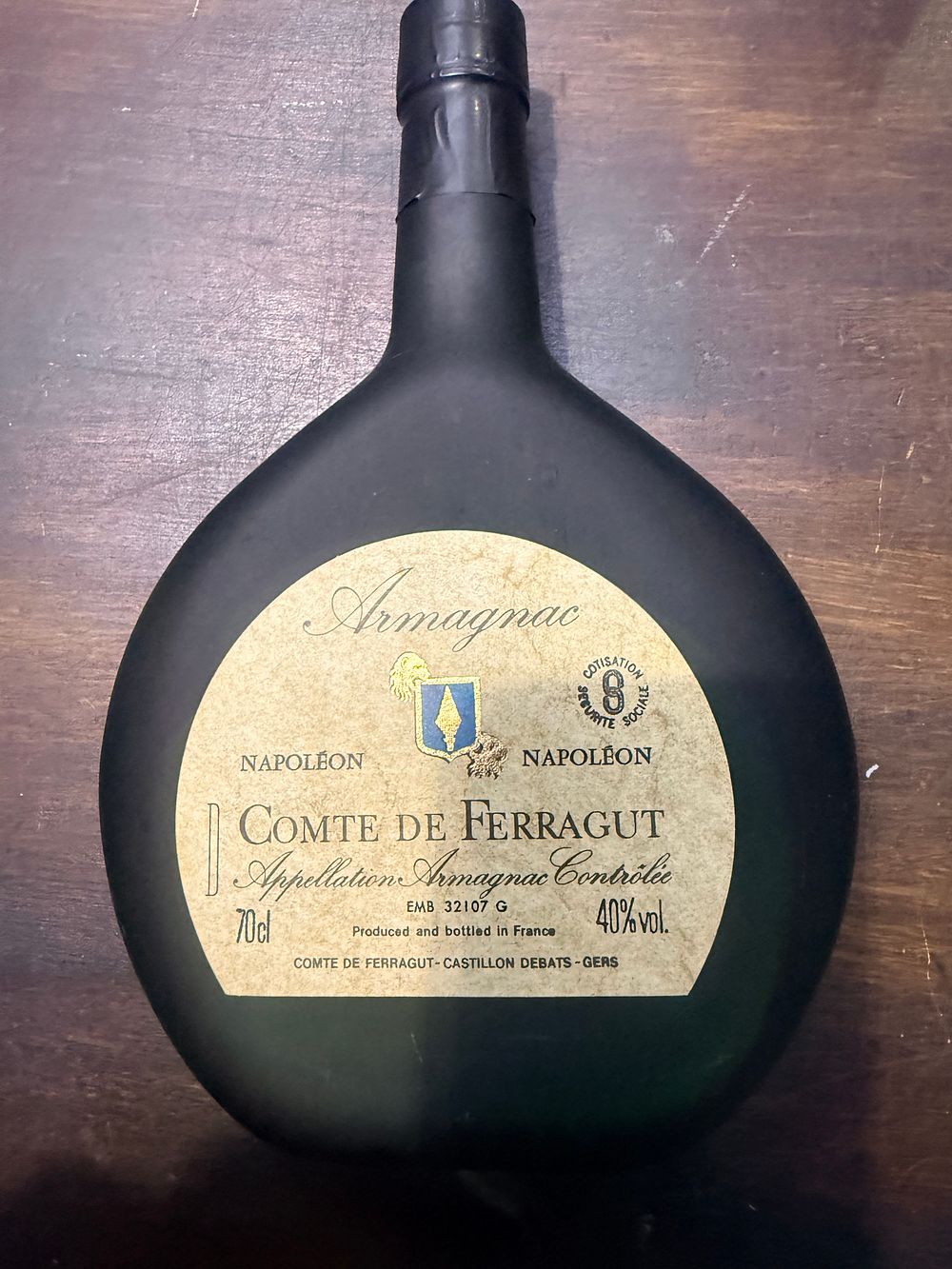 Lot 352: Comte de Ferragut Napoleon Armagnac