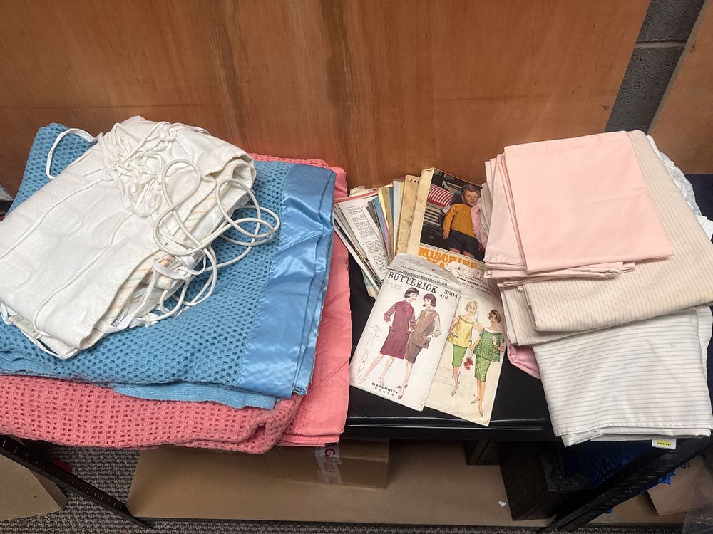 Lot 373: A Collection of Vintage Domestic Textiles and Sewing Patterns