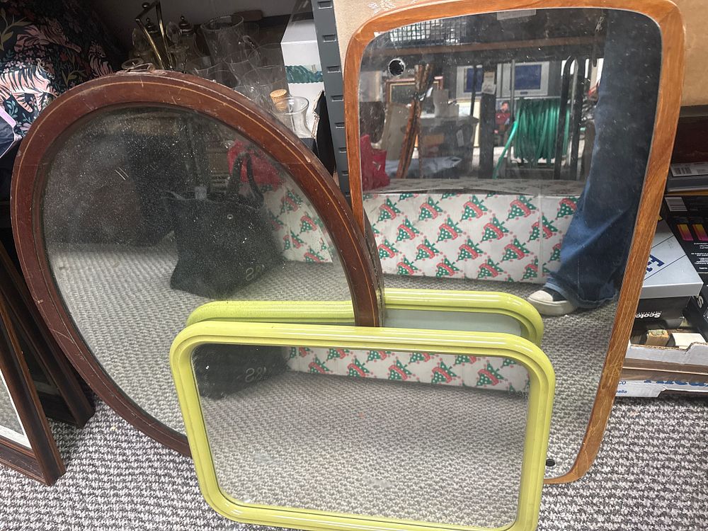 Lot 382: A Collection of Assorted Wall Mirrors