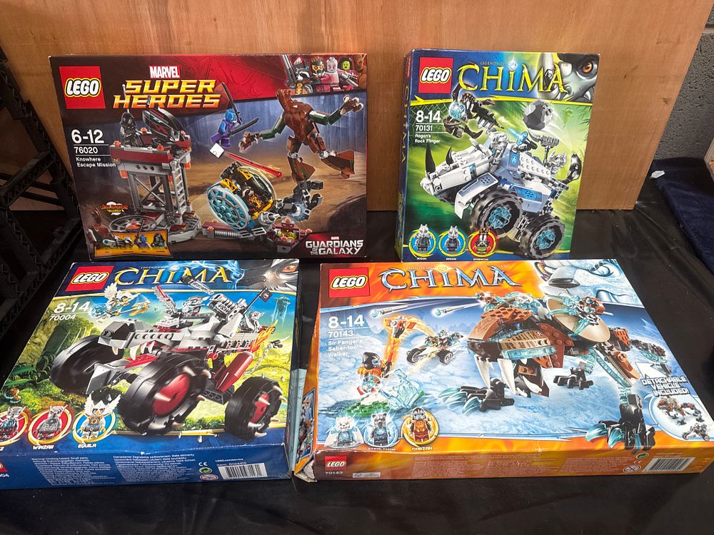 Lot 388: A Collection of LEGO Marvel Super Heroes and Legends of Chima Building Sets