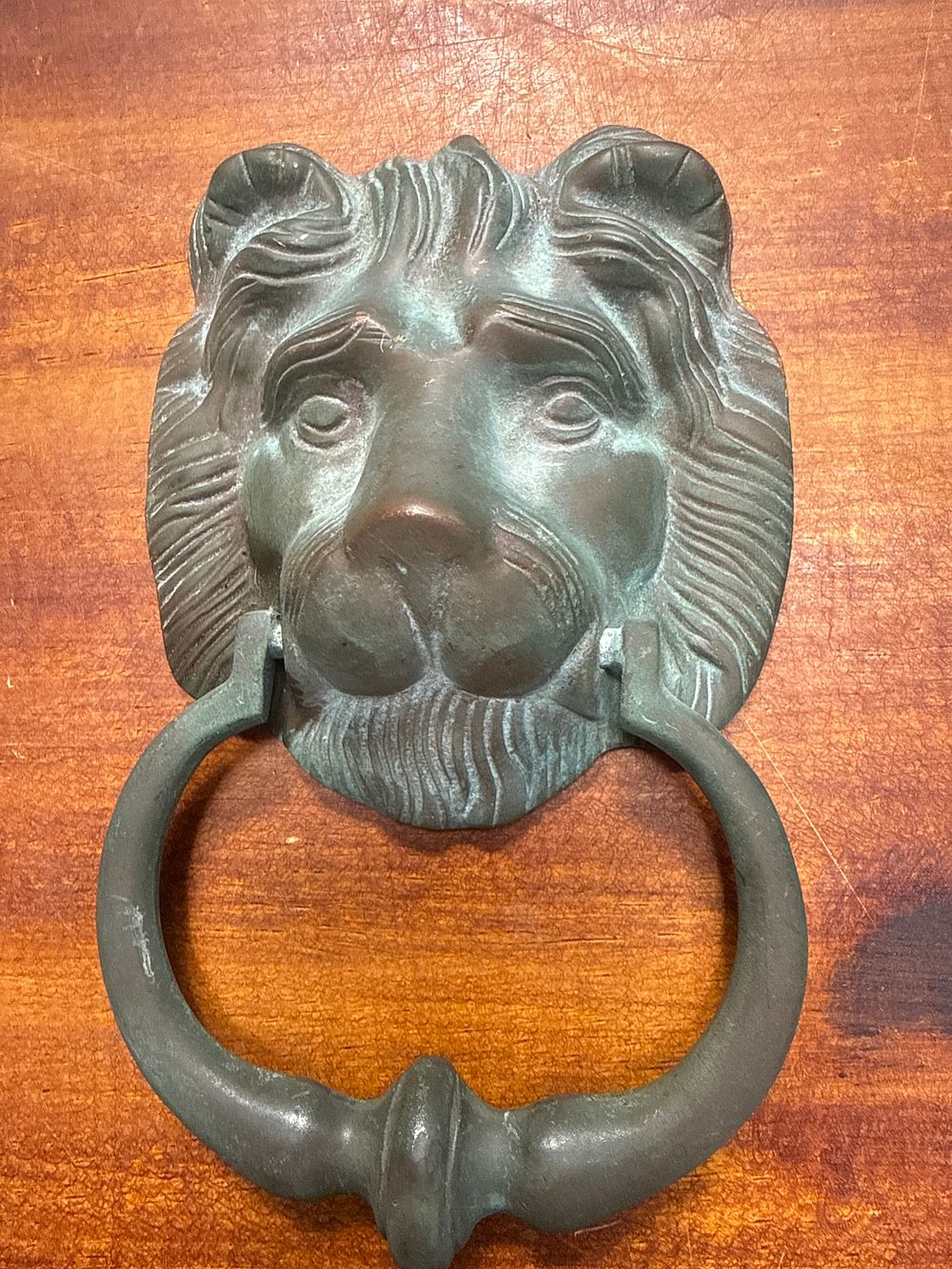 Lot 458: A 7-Inch Regency Style Lion Head Door Knocker