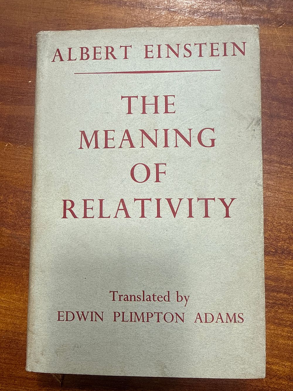 Lot 459: The Meaning of Relativity by Albert Einstein Second Edition