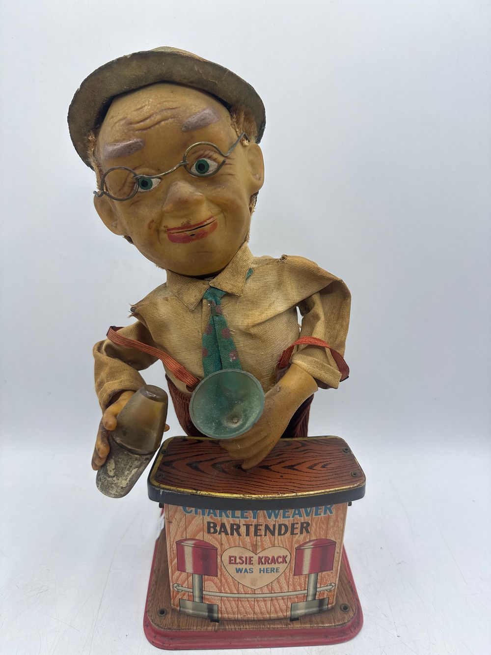 Lot 460: A Rosko Charley Weaver Bartender Battery Operated Toy, 12 Inch