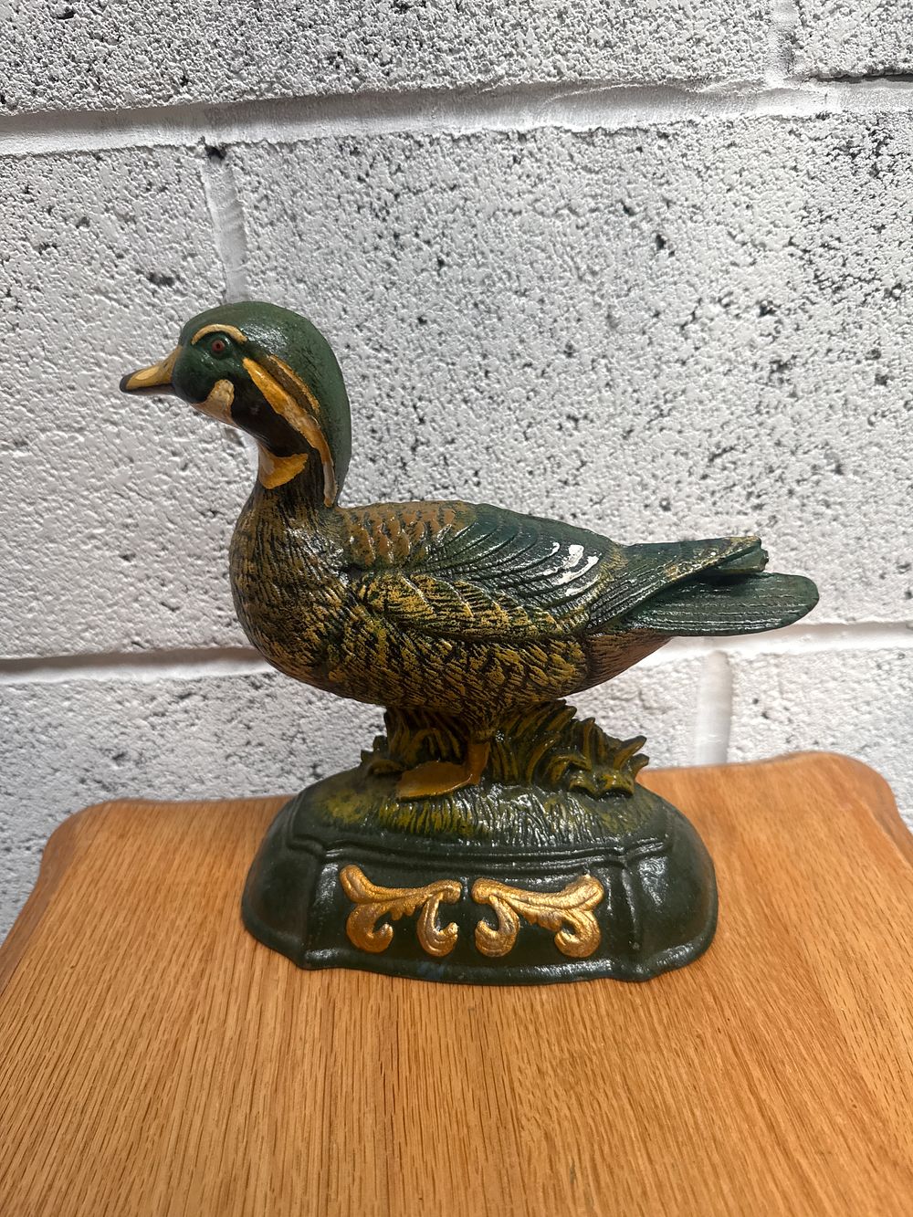 Lot 461: A Wright Studios Cast Iron Mallard Duck Doorstop