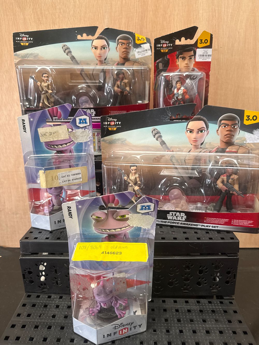 Lot 467: A Collection of Five Disney Infinity Interactive Video Game Figures