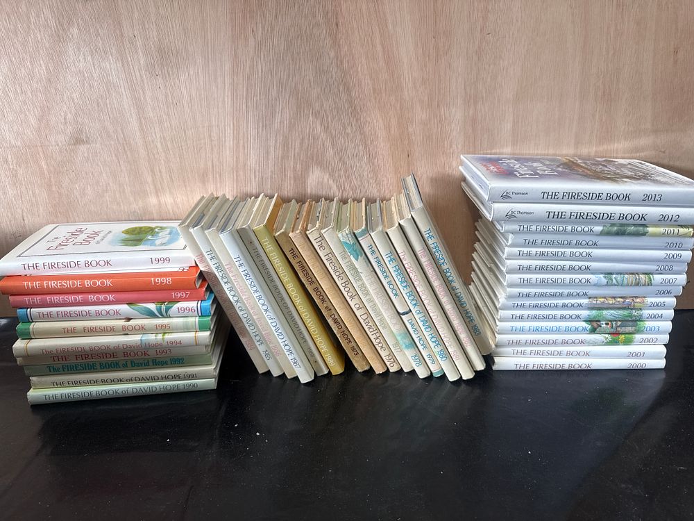 Lot 475: A Collection of The Fireside Book and The Fireside Book of David Hope Annuals