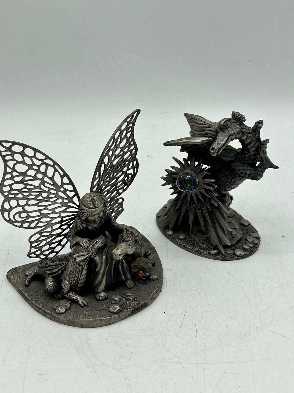 Lot 476: Two Carl Reid Fairy Tails Pewter Figurines