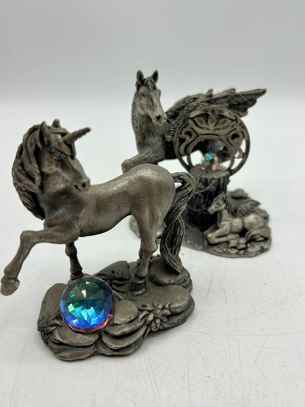 Lot 477: Two Tudor Mint Myth and Magic Pewter Figurines