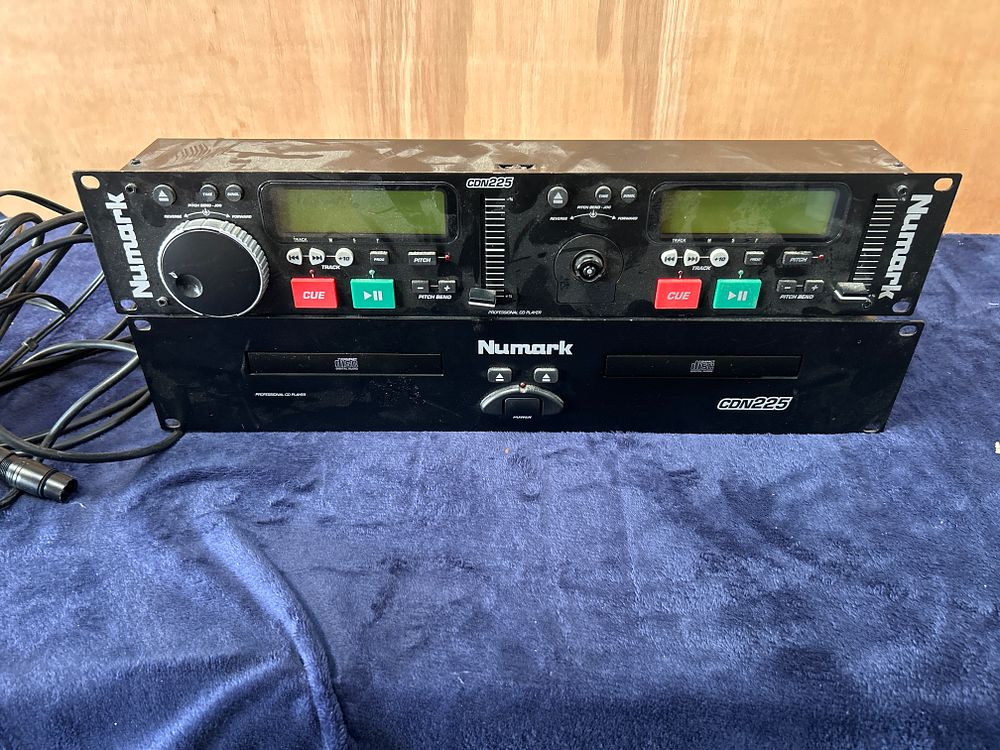 Lot 494: Two Numark CDN225 Professional Dual CD Player Rack Units