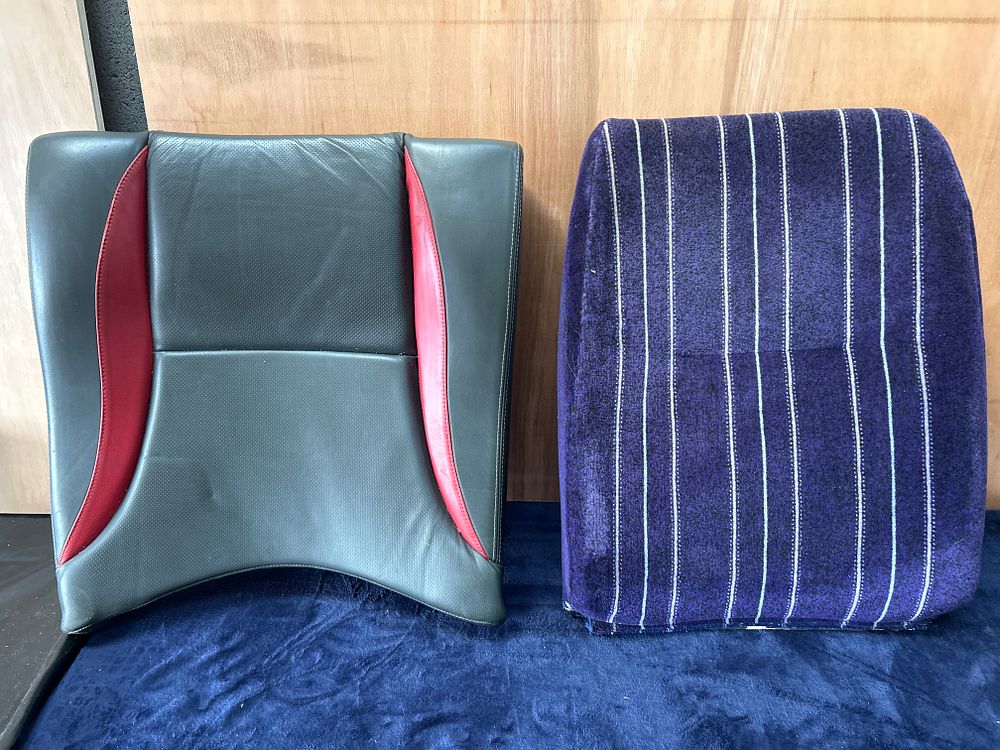 Lot 497: Two Railway Carriage Seat Components