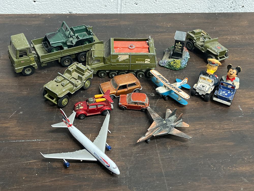 Lot 448: A Collection of Vintage Die-Cast Toy Vehicles and Aircraft