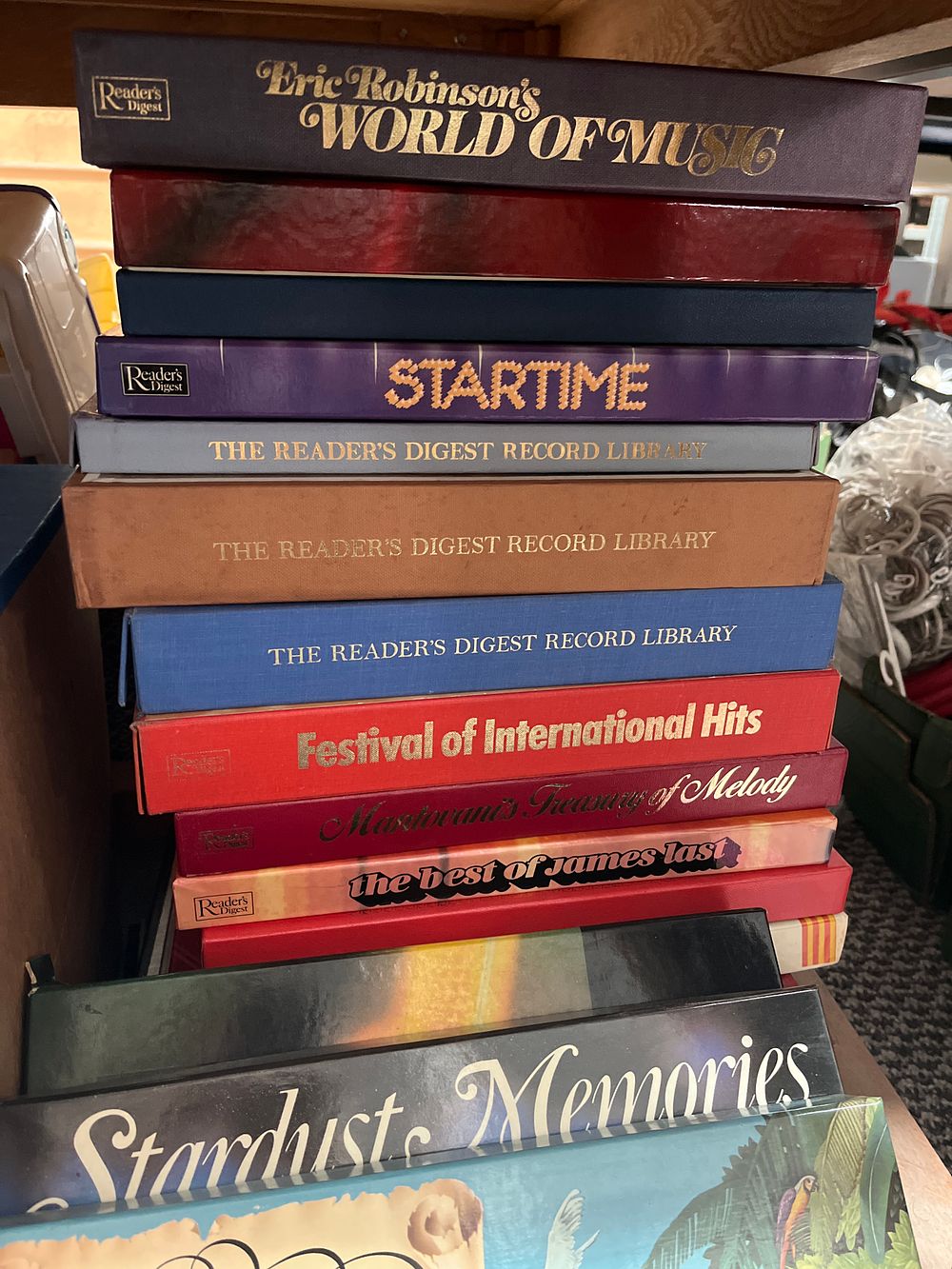 Lot 453: A Collection of Reader's Digest and Various Vinyl Record Box Sets