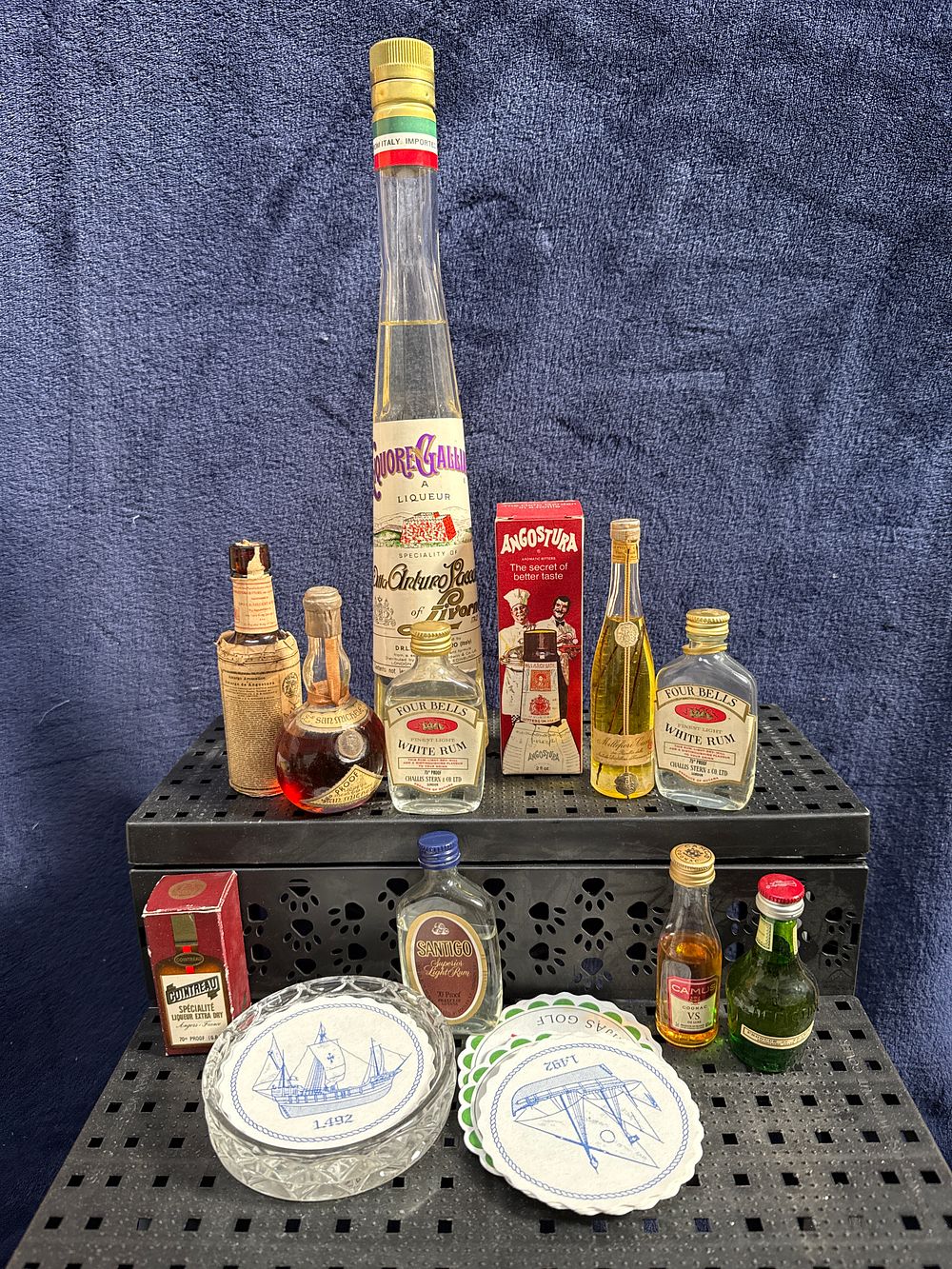 Lot 552: A Collection of Vintage Spirit Miniatures and Barware