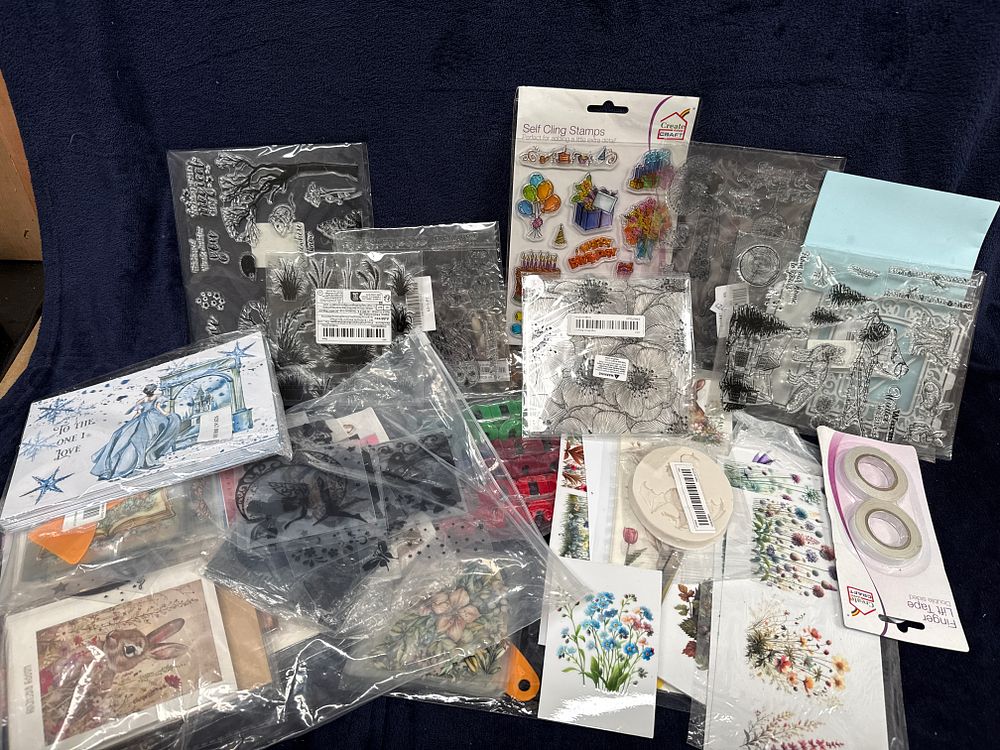 Lot 567: A Collection of Contemporary Crafting and Stationery Supplies including Create and Craft Stamps