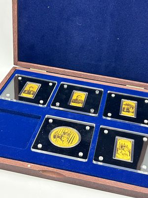 UK 2023 King Charles III Commemorative Medal and Bars, Gold